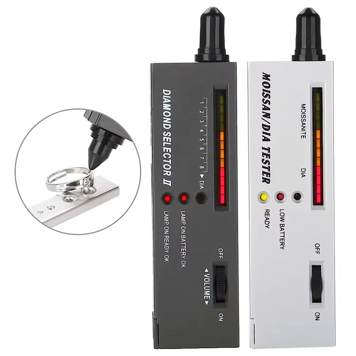 

Точный измерительный прибор для проверки ювелирных изделий, пластиковая ручка-тестер для определения драгоценных камней и алмазов, инструмент для изготовления ювелирных изделий и работы с драгоценными камнями