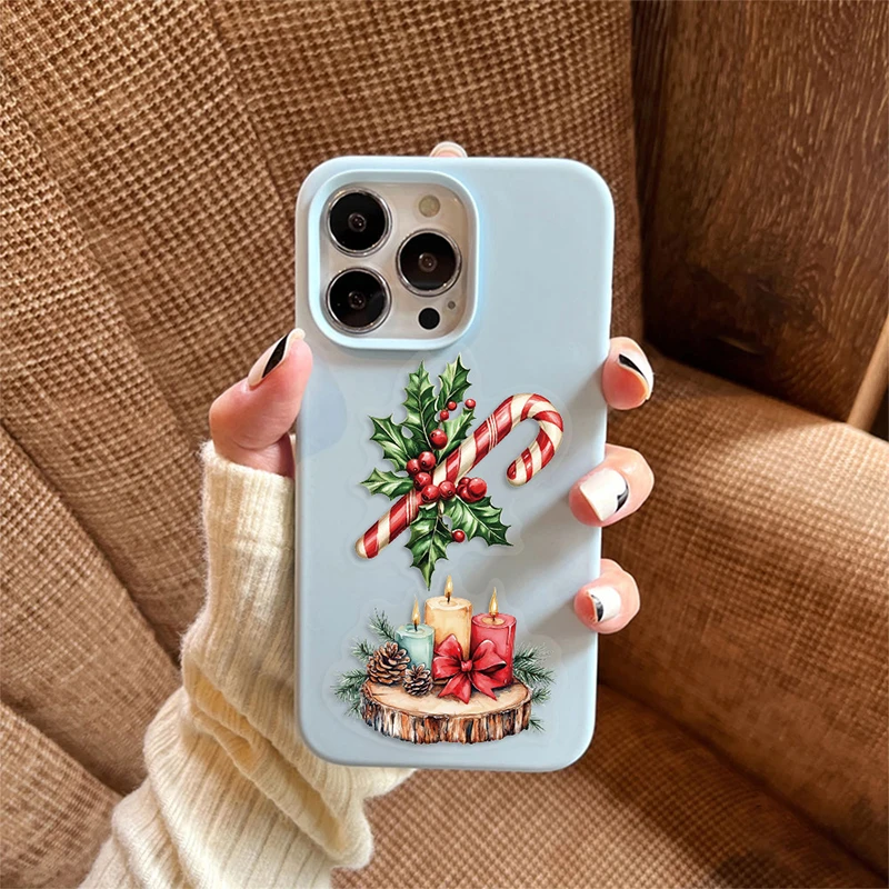 50 قطعة ملصقات عيد الميلاد ، هدايا حفلات عيد الميلاد ، شارات عيد الميلاد الشتوية لزجاجات المياه سكرابوكينغ الهاتف المحمول الغيتار الحرف #4