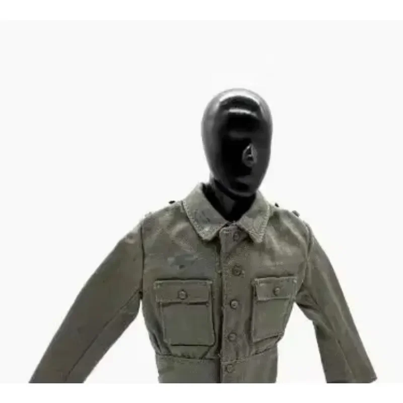 Suéter masculino a escala 1/6, uniforme del ejército alemán de la Segunda Guerra Mundial, Tops, abrigo de manga larga, chaqueta, modelo de ropa para muñeca de cuerpo de soldado de 12"