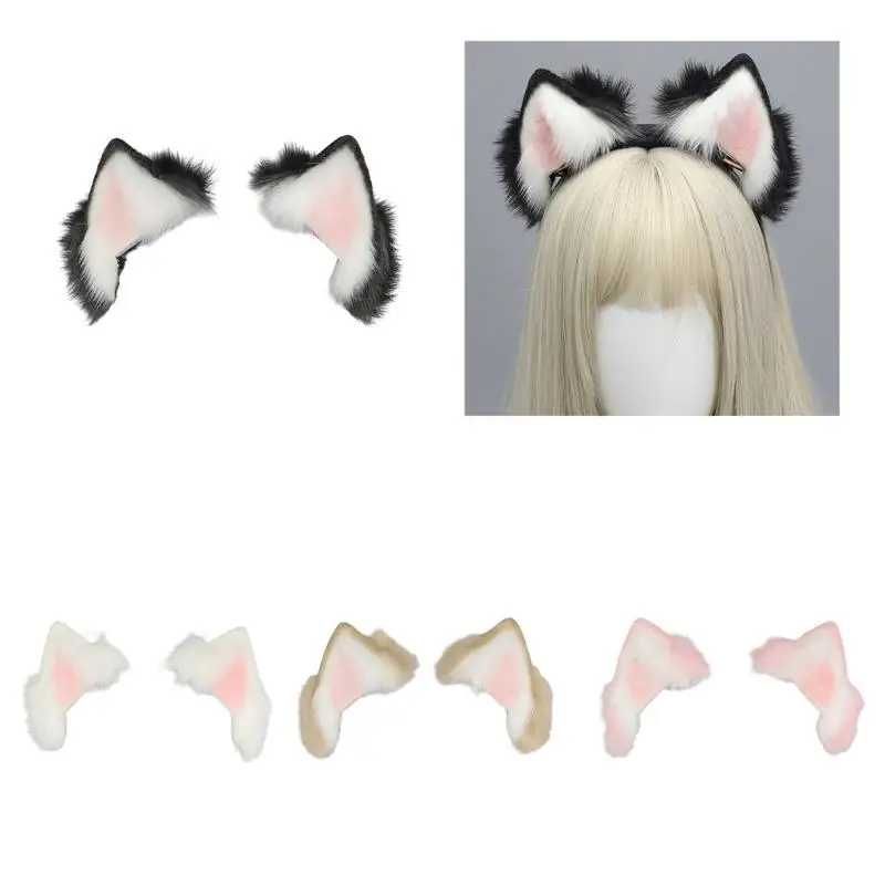 

31BB Перезаряжаемая повязка на голову с ушками животных для костюма Хэллоуина Модный и загадочный аксессуар!