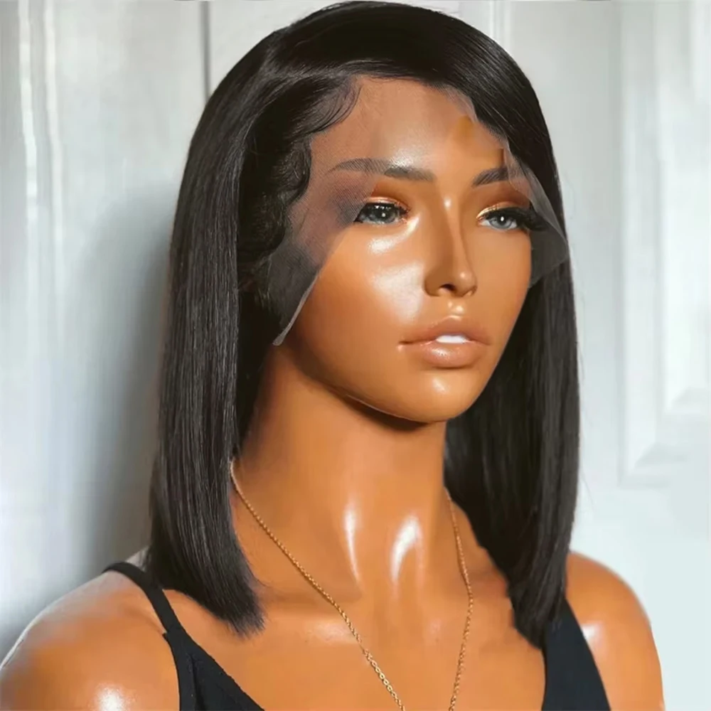 

Боб Парик Человеческие Волосы Прямые Парики Фронта Шнурка Бразильские 13x4 13x6 HD Парики Фронта Шнурка 7x5 Бесклеевые Парики Человеческие Волосы Для Женщин 250%