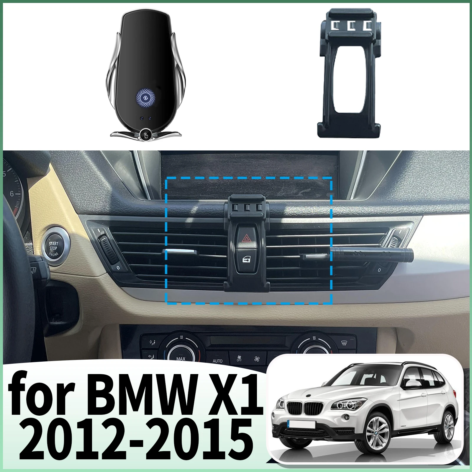 

fit for BMW X1 E84 2012 2013 2014 2015 ​​Specific Dashboard Navigation Phone Holder Mount Design Car​​ accessoires