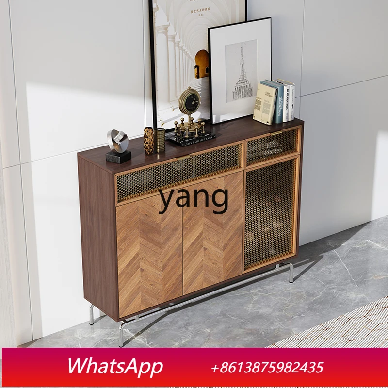 

LH household entrance modern simple large-capacity solid wood entrance side cabinet