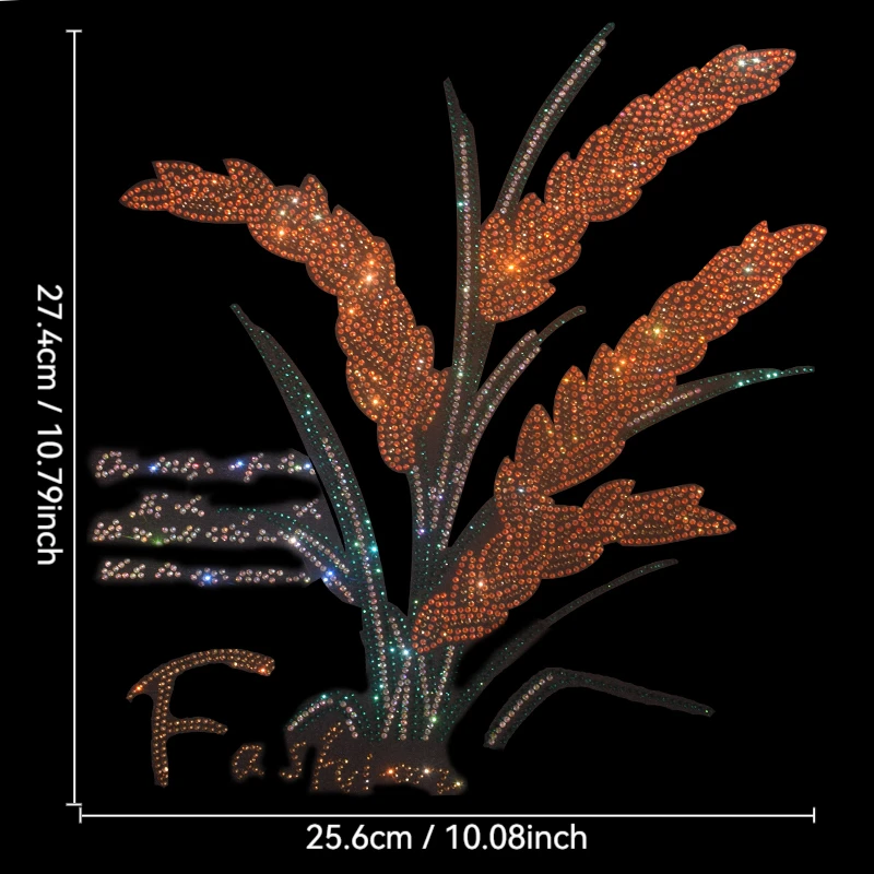 

Узоры рисовых ушей со стразами, гладированные на свитерах, пальто и футболках, модные нашивки для аксессуаров для одежды
