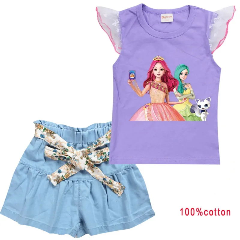 Geheime Jouju Meisjes Kleding Set Zomer Kids Tshirt Rok Casual Sport Pakken 2 Stuks Gekleed Prinses Outfits Kinderkleding