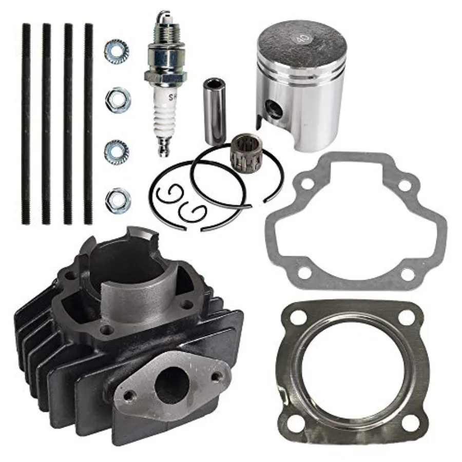 

NICHE 49cc Cylinder Piston Gasket Top End Kit for Yamaha Champ LC50 Towny MJ50 QT50 PW50 18U1163100 HighPerformance Engine Repa