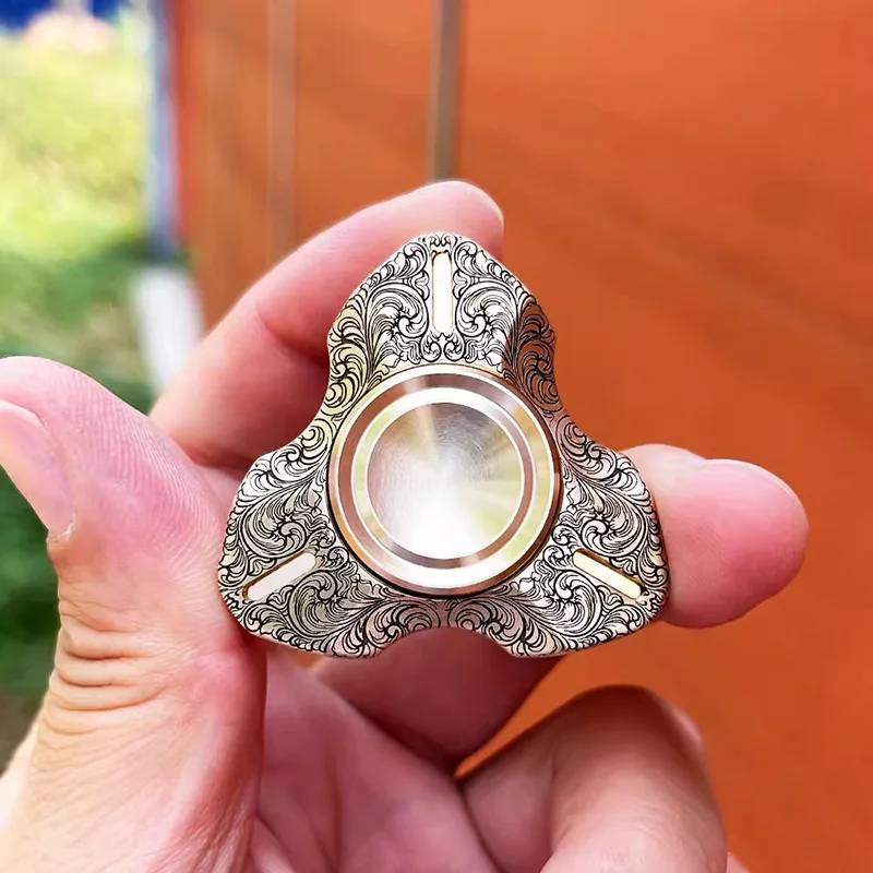 Spirit Fox 2nd Generation Fingertip Gyro Decompression Toy EDC Fidget Spinner  ADHD Tool Adult Stress Relief Relaxation Toys