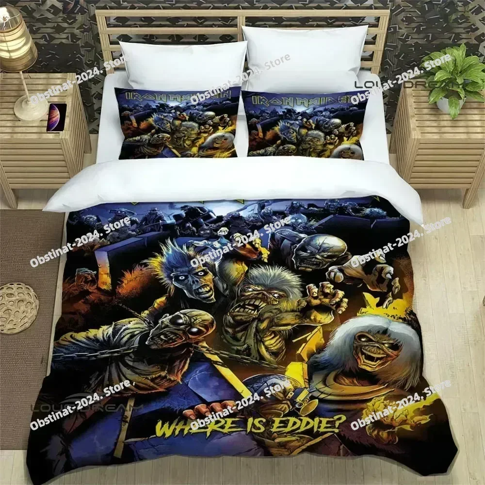 3d Rock band I-Iron-M-Maiden Bedding Sets exquisite bed supplies set duvet cover comforter set bedding set luxury birthday gift