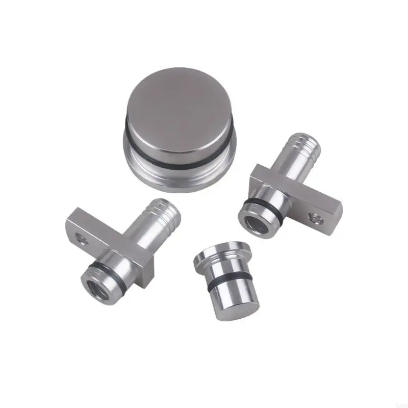 M76E PCV-Resonatorverschluss mit Gewinde und Adapterteile für aufgeführte 6,6-Liter-Motoren, Aluminiumsatz für – Detail 2