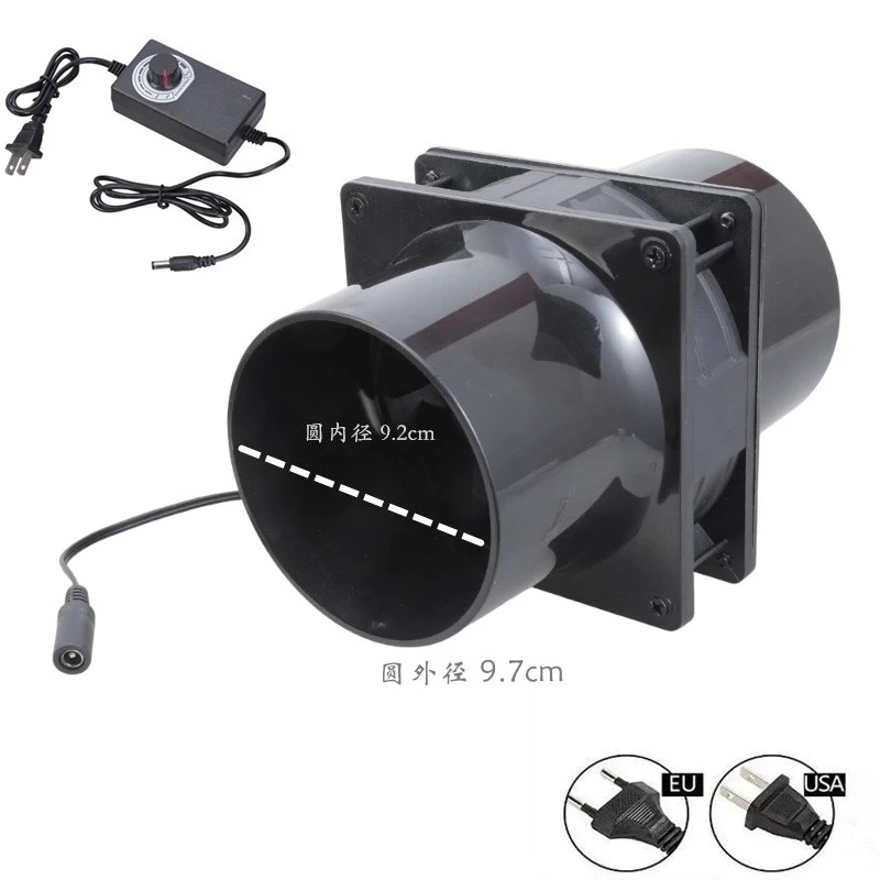 Desktop Smoke Exhaust Blower With Aluminum Foil Pipe For Soldering Station Welding Fume Removal No Drill Required Vent Fan