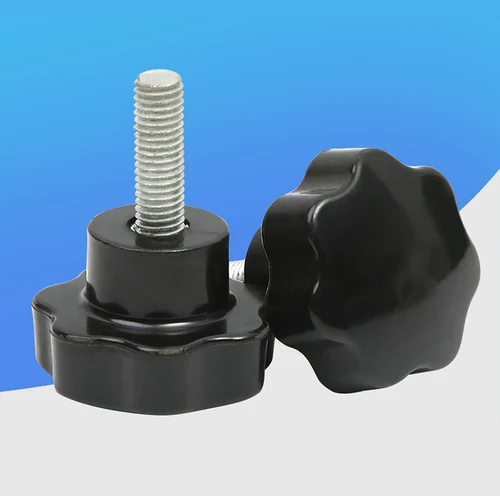 Mango de sujeción de rosca en forma de estrella, Perno de baquelita, perilla de mano, tornillo de apriete, equipo industrial, acero plástico, M4, M5, M8, M10, M12