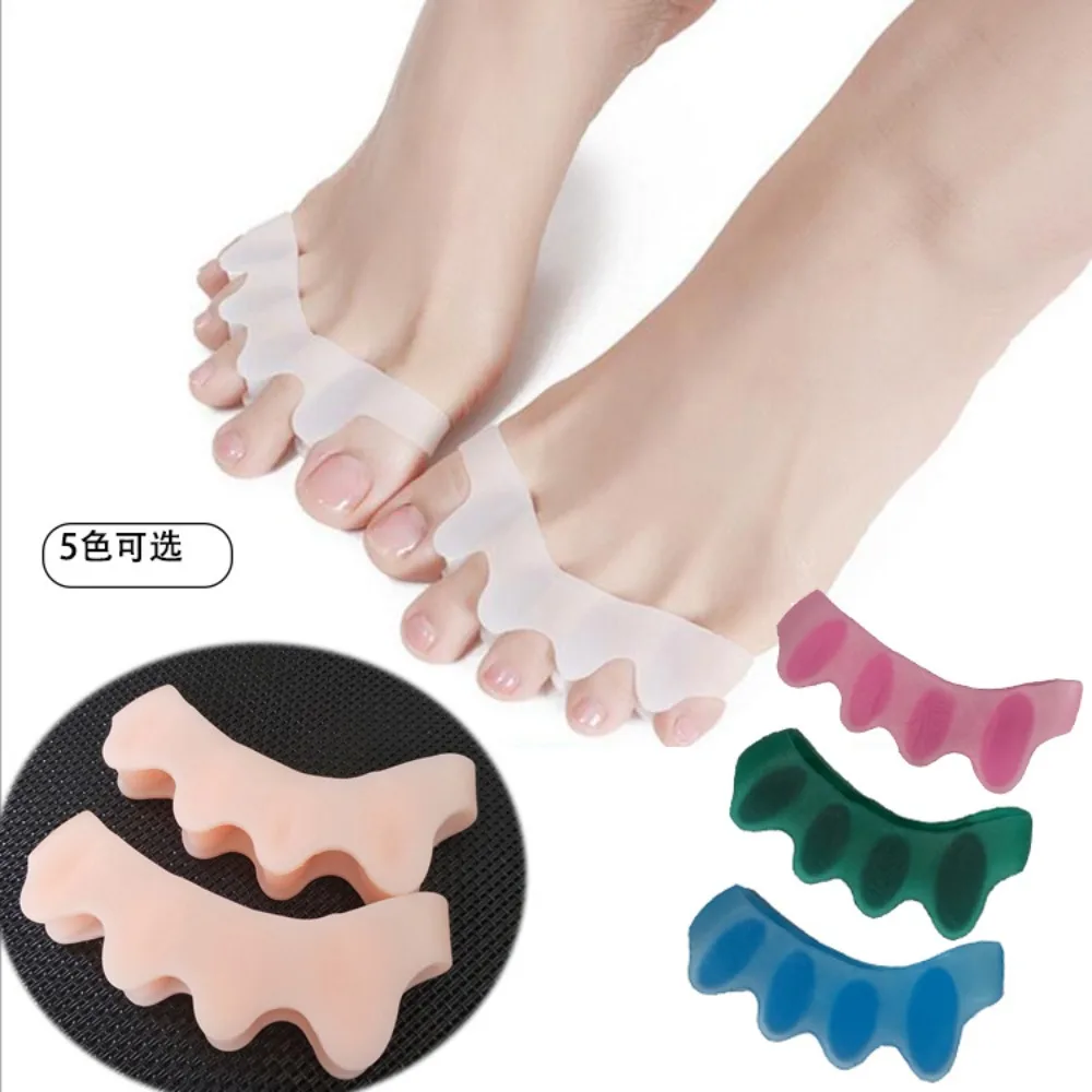 각질제거 1Pair Silicone Gel Thumb Valgus Corrector Toe Separators Splitter Protector Straighten Bunion Callus Corns Foot Pain Relief