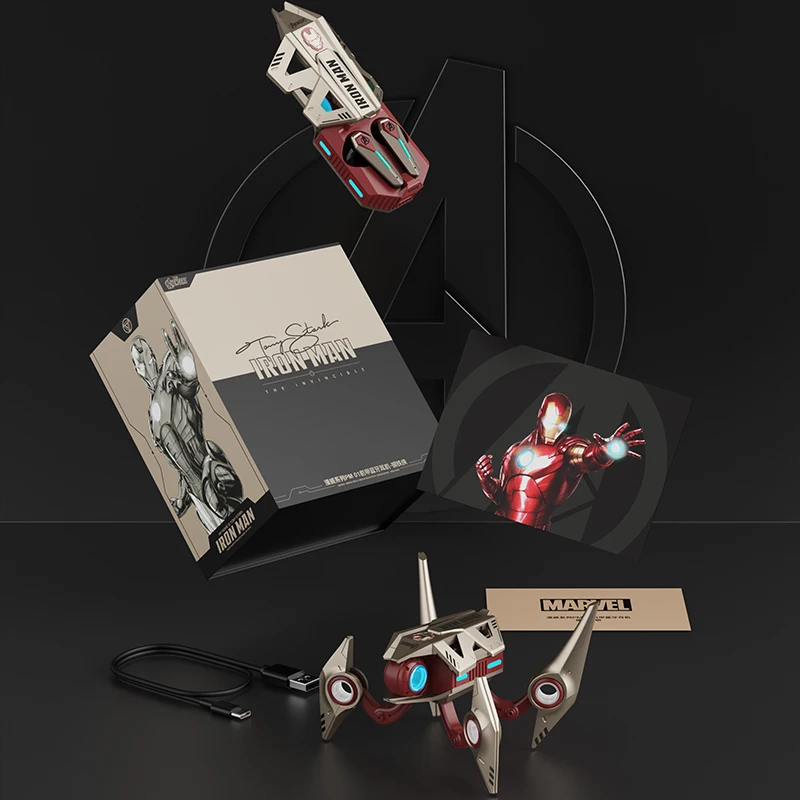 MARVEL PM01 Mecha Style Stereo-Bluetooth-Ohrhörer (TWS) mit aktiver Geräuschunterdrückung (ANC) für Android und IOS