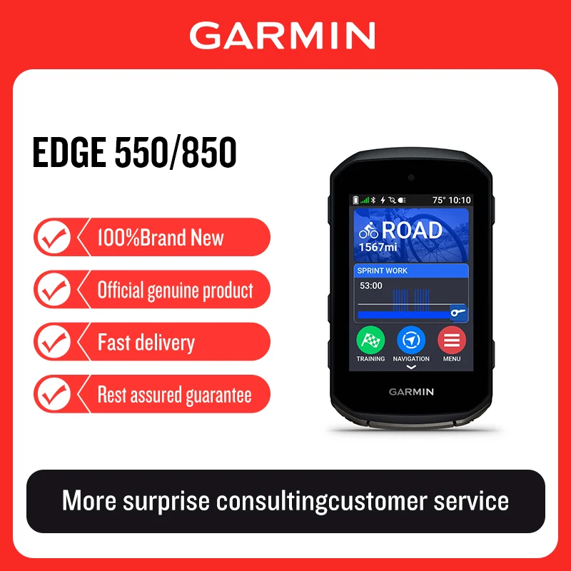Garmin Edge 550/850 Cycling Computer Outdoor Map Navigation Mountain Road Bike Odometer Waterproof Cycling Holiday Gift