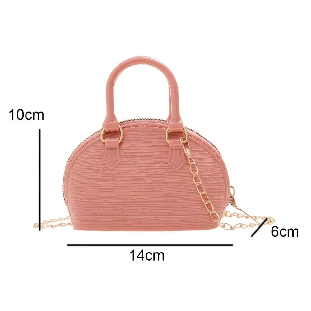 High-capacity Mini Shell Crossbody Bag Pu Leather Solid Color Single Shoulder Bag One Shoulder Crossbody Bag Girl