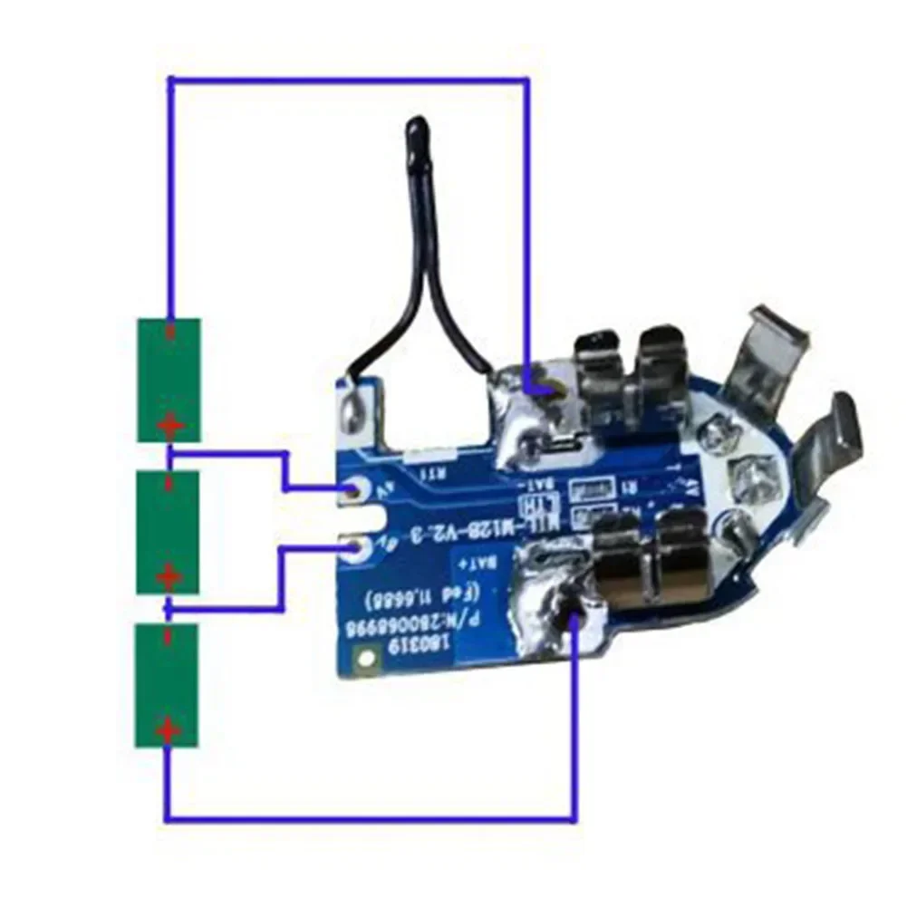 1set Plastic Shell And Circuit Board Replacement For 12V 48-11-2411 Li-ion Battery Circuit Board