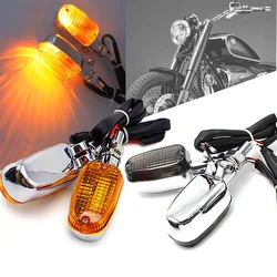 1 Pair Motorcycle Bulb Led Turn Signal Light Cafe Racer Drectional Motor For Harley Luces Touring Turning Indicator Signals Lamp