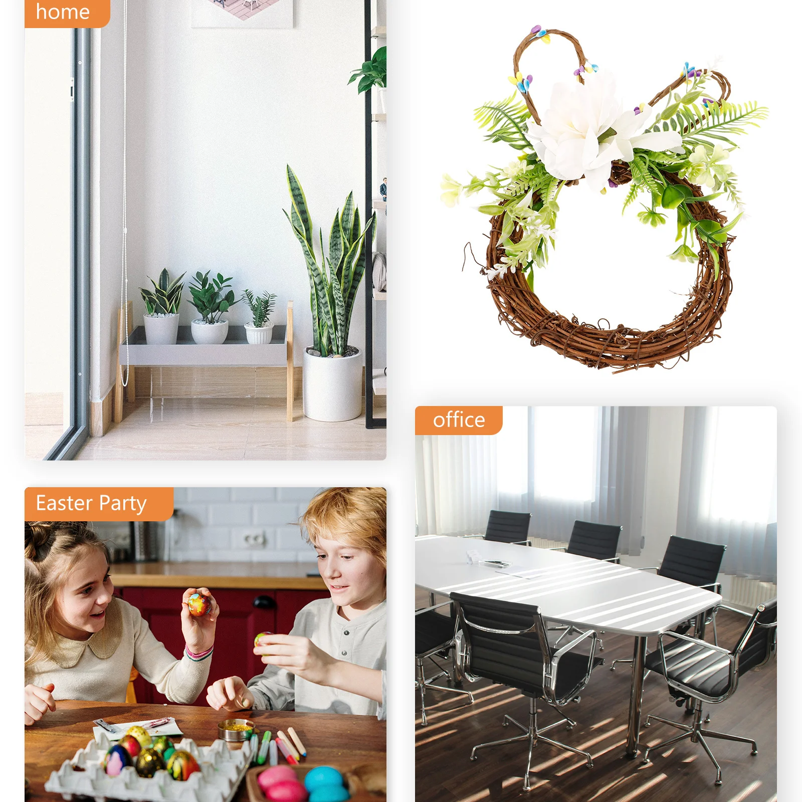 

Easter Door Hanging Decoration Spring Festival Home Decor Porch Sign Wall Art Craft Ornament Farmhouse Pendant Party Supply