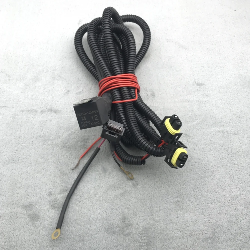 For VW New Polo Golf Jetta MK5 MK6 Skoda Octavia Fog Light Lamp Wires Harness Cable With Fuse Car Accessories - view 6