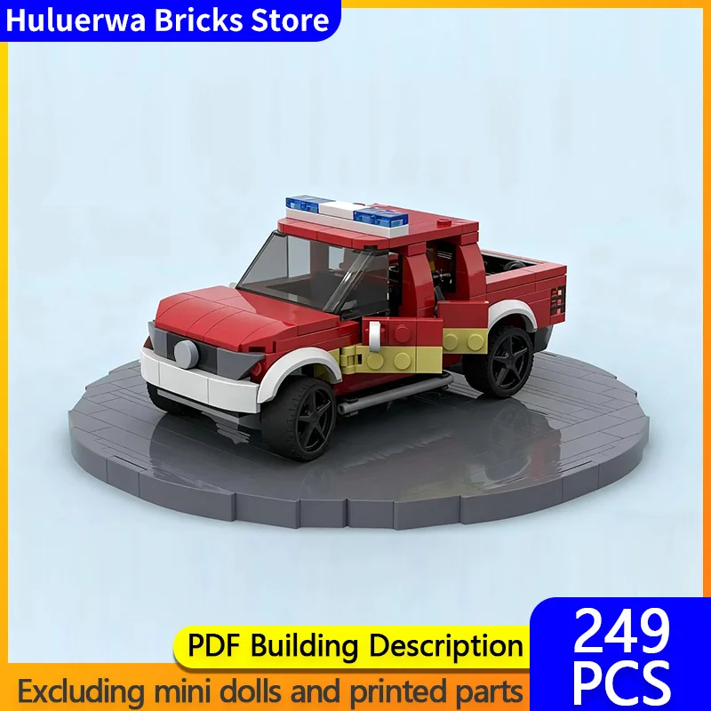 

Модель городской автомобиль MOC, строительные кирпичи, Амарок, пожарно-пикап, модульная технология, детские праздничные подарки, сборный игрушечный костюм