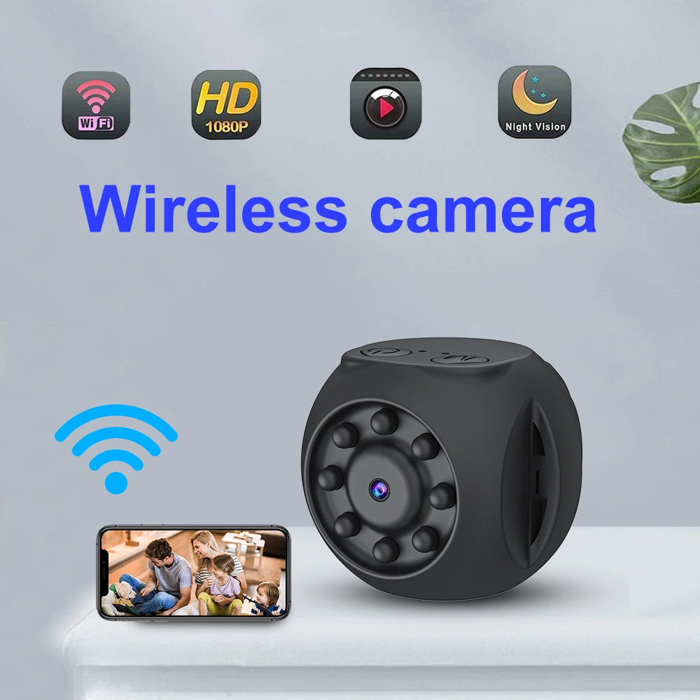 WK10 Mini WiFi Camera Supports Infrared Night Vision 1080P 90 ° HD Wide Angle Camera with Small Size and Wide Application Range