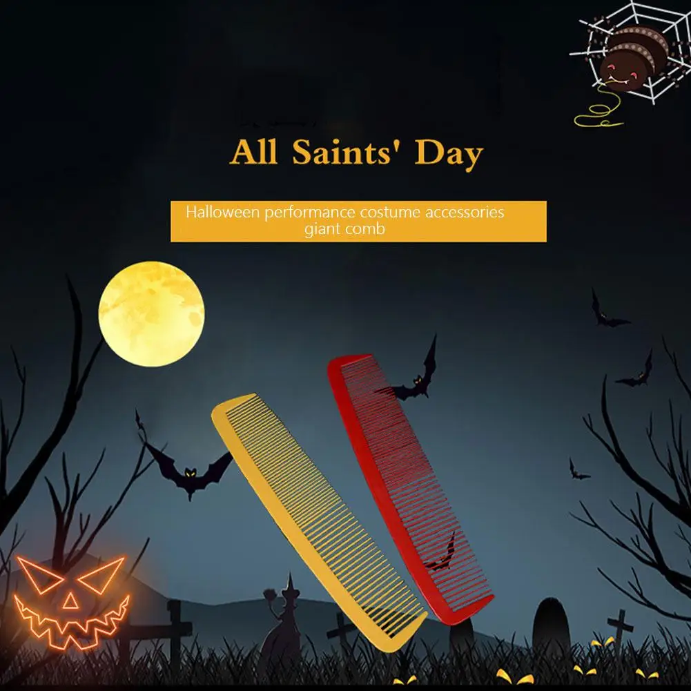 زي ساخن لعام 2025، مشط عملاق مضحك، مشط كبير رائع ومدمج للهالوين للنساء والرجال، هدايا حفلات الهالوين #5