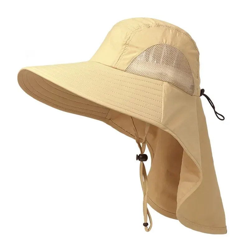 Cappello da sole Protezione solare Protezione UV Cappello in rete traspirante allargato Pieghevole per uomo e donna Pesca Campeggio Escursionismo