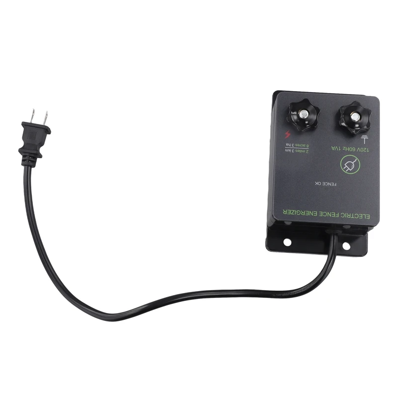 

N84R-2-Mile Electric Fence Energizers For Preventing Wild Animals Intruding Output Voltage 5000 V 0.1Joule US Plug