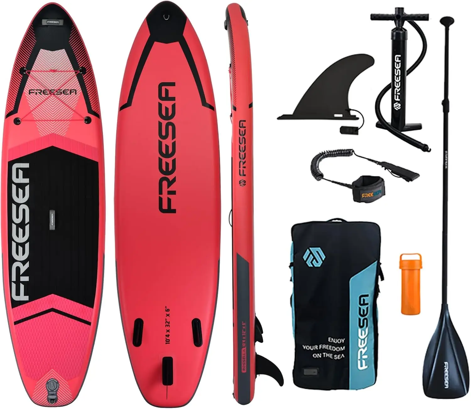 

Stand Up Paddle Board with Durable SUP Accessories & Carry Bag | Color Design Wide Stance, Surf Control, Non-Slip Deck, Leash, P