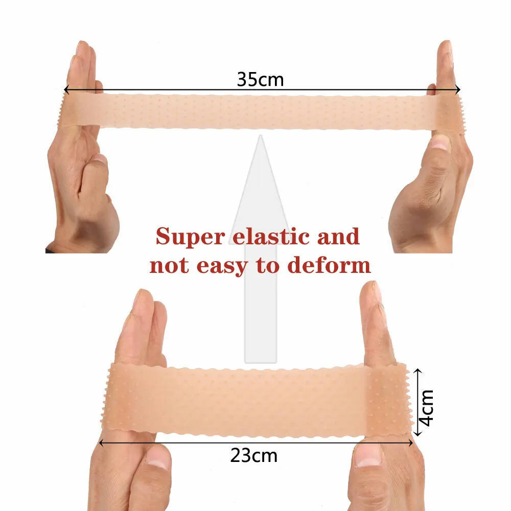 سيليكون غير زلة شعر مستعار القابض قبضة عقال RopShaped الرياضة مطاطا الشعر الفرقة #4