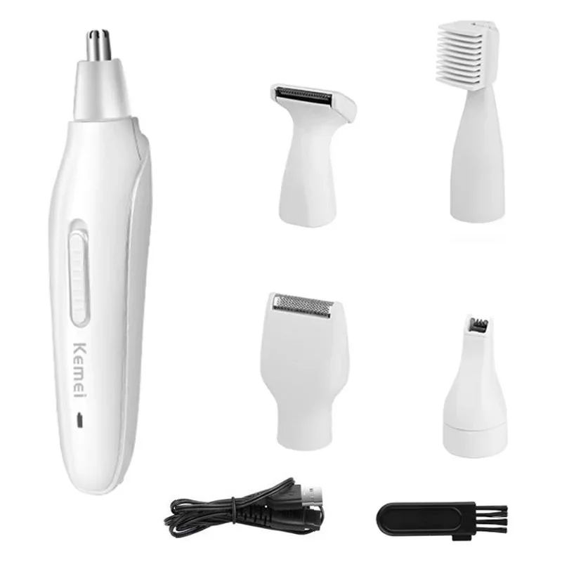 5in1 قابلة للشحن الأنف المتقلب أداة تهذيب اللحية للرجال الأذن الحاجب الشعر المتقلب لإزالة شعر الأنف والأذن ماكينة حلاقة أدوات للعناية الشخصية