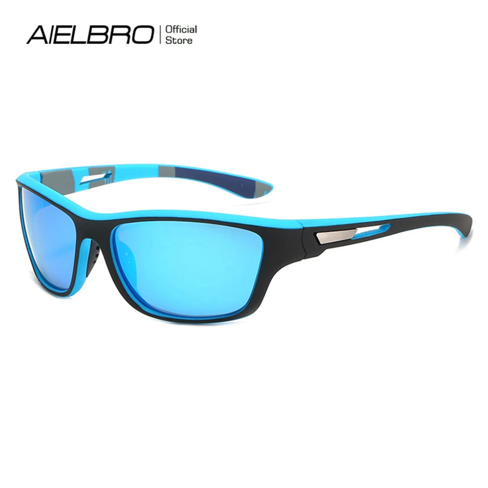 

Мужские солнцезащитные очки AIELBRO, поляризационные очки для велоспорта, 6 цветов, поляризационные очки