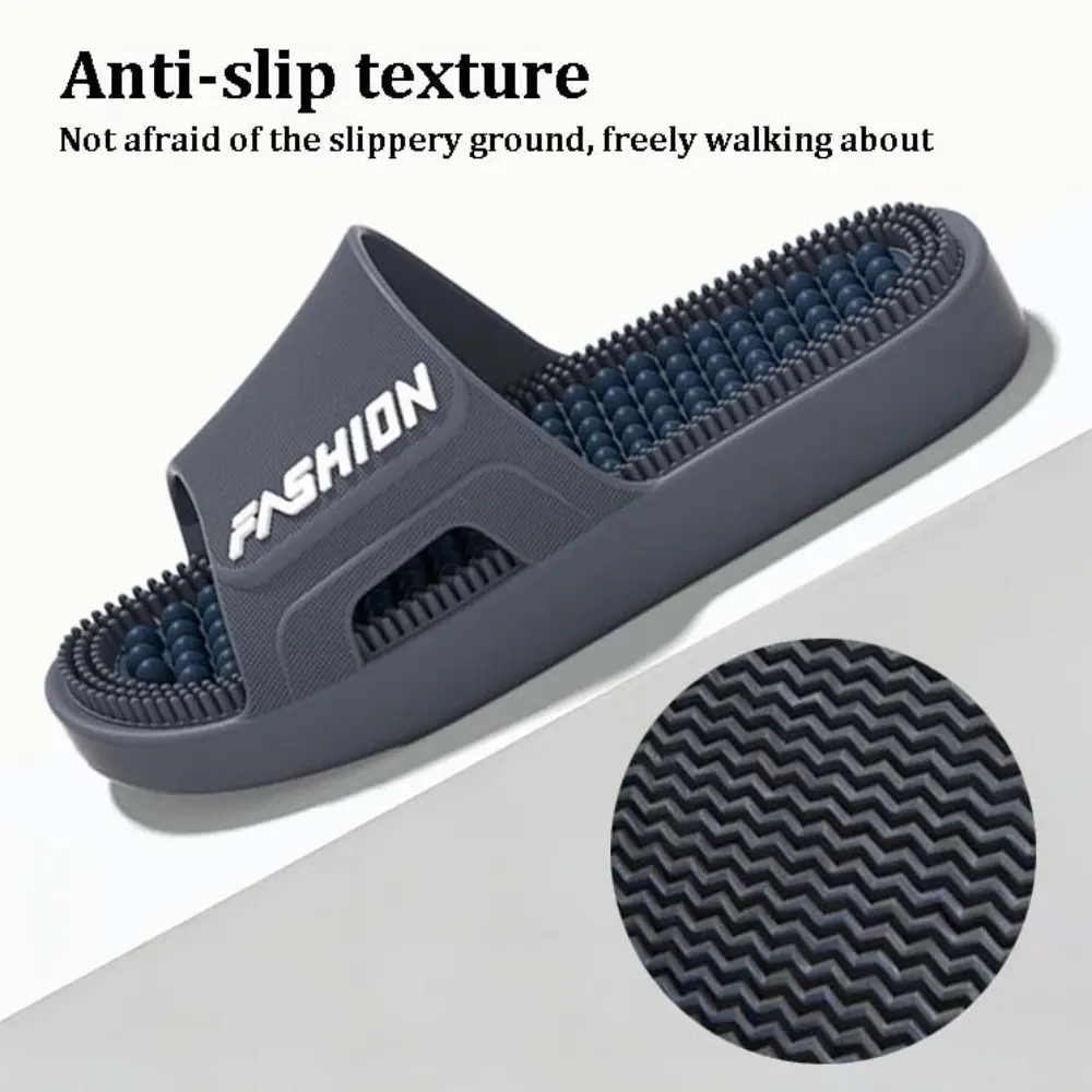 Akupressur Herren-Massage-Hausschuhe Rutschfest Geruchshemmend Fußmassage-Pantoffeln Leichtgewichtig Weiche Sohle Outdoor-Hausschuhe – Detail 1
