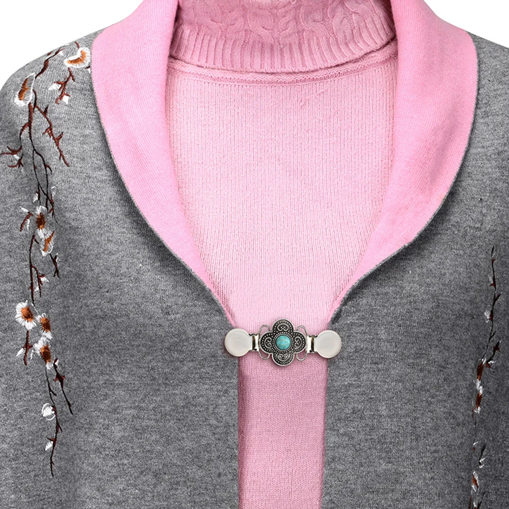 3 szt. Broszka do swetra szala damska antyrefleksyjne klipsy modne stopowe prezenty materiałowa mała agrafka klamra akcesoria jubilerskie