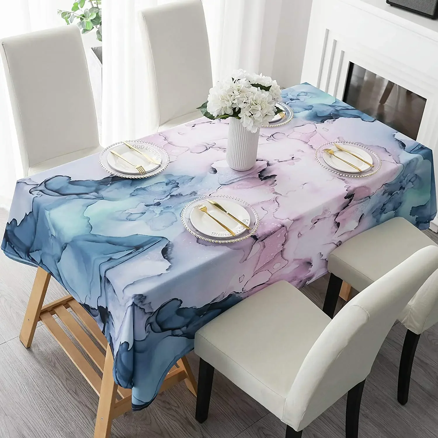 Colourful Waterproof And Oil Resistant Dining Table Rectangular Tablecloth Coffee Table Cloth Table Mat Nordic Ins Style