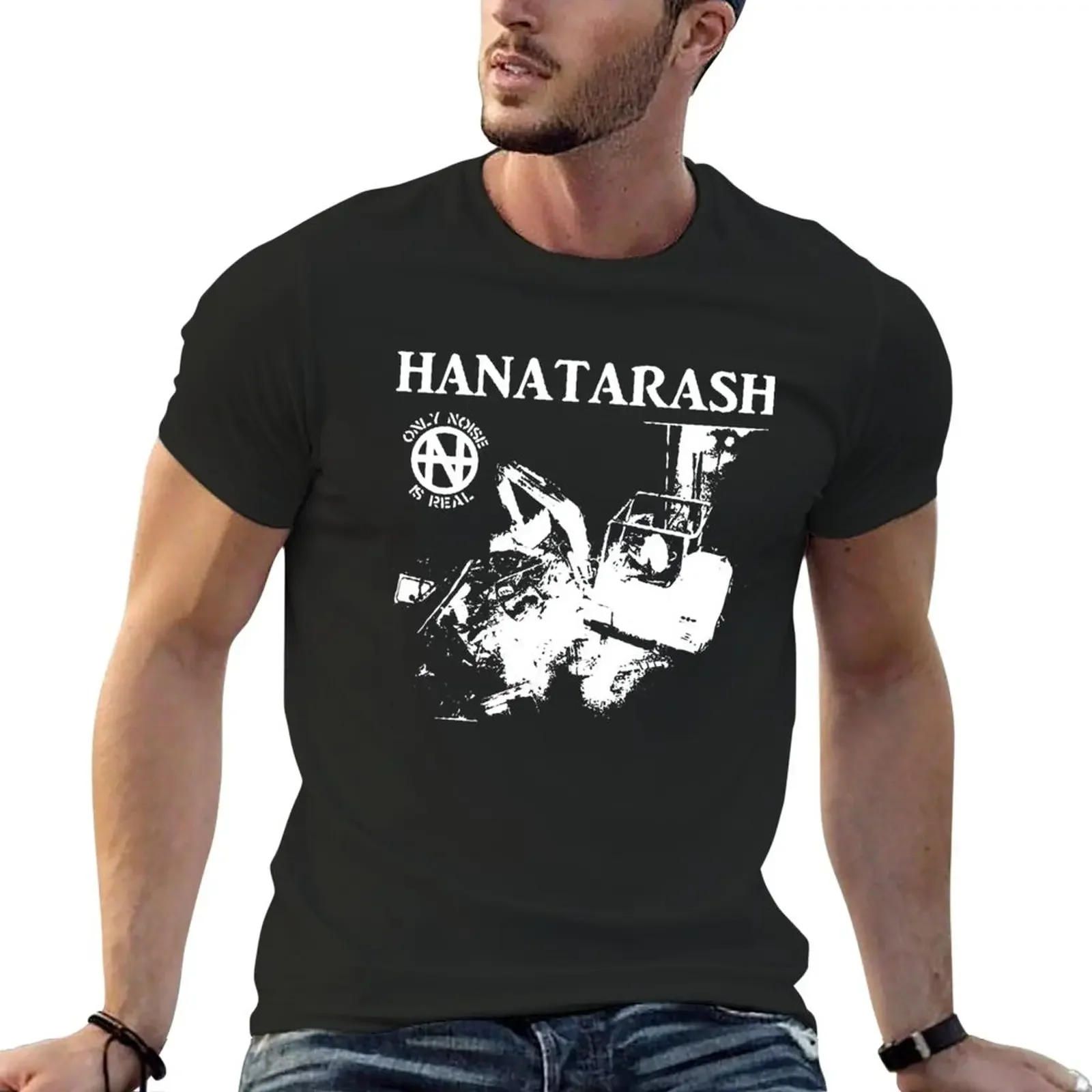 

New HANATARASH For Fans T-Shirt black t shirts kawaii clothes Oversized t-shirt mens t shirt graphic