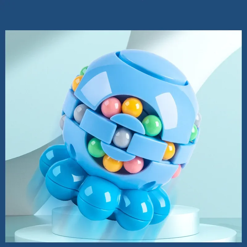 Magic Bean Cube Finger Rotating Giocattoli antistress per adulti Bambini Antistress Regali per alleviare l'ansia Puzzle