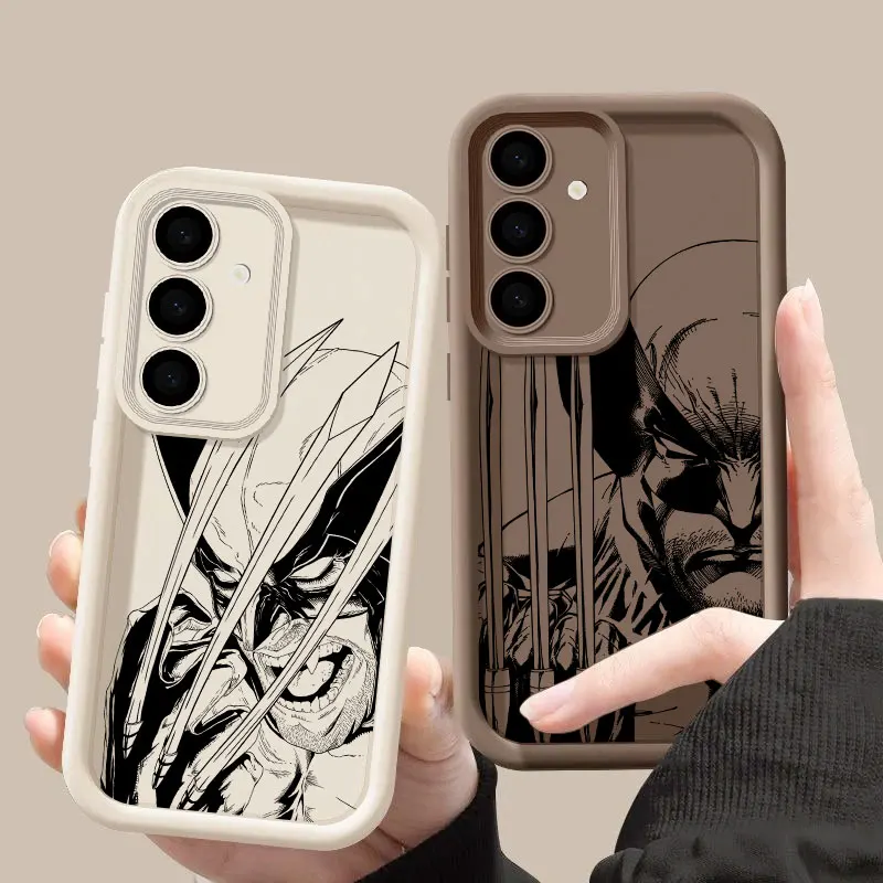 Marvel Wolverine Art S26Ultra Case For Samsung Galaxy S26 S25 S24 S22 S23 Ultra S21 Plus S20 S25 FE Camera Protection Soft Cover