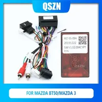 QSZN Car Radio Canbus Box Adaptor MZ-SS-09A For Mazda BT50 2012 -2017 Wiring Harness Power cable Android 2 Din