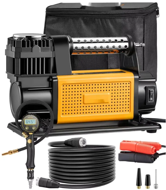 

HF102 Strong Power Auto Inflatable Air Compressors Tractor Inflator Factory Big Tire Compressor