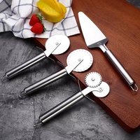 Stainless Steel Pizza cutter Pastry roller cutter Round Knife Pizza Shovel Cake Shovel  Kitchen Accessories