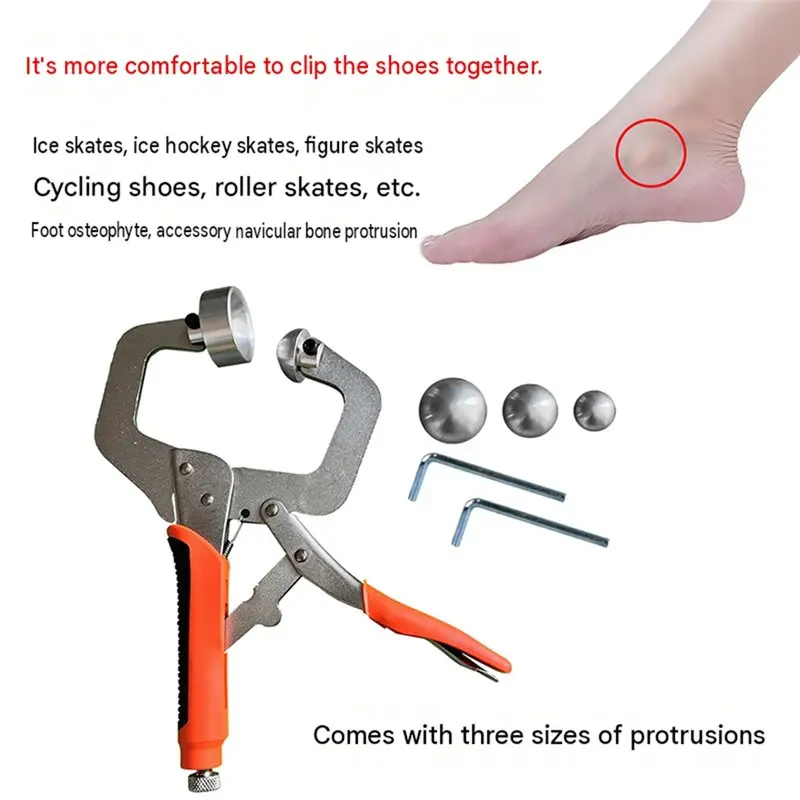 LALA Ice Skate Boot Stretcher Featuring 3 Interchangeable Pressure Pads Head For Pain Relief In Speed& Hockey Boots