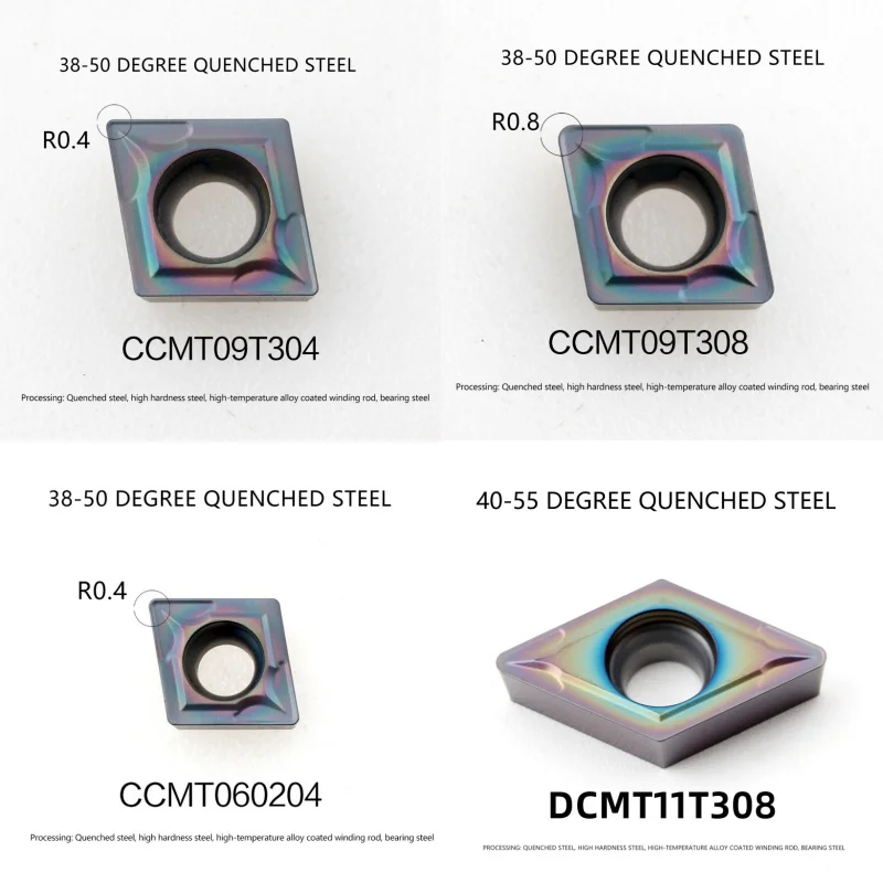 CCMT09T304 09T308 060204 DCMT11T304 11T308 EH55 CNC Internal turning tool Hardened Steel Carbide Inserts High Hardness