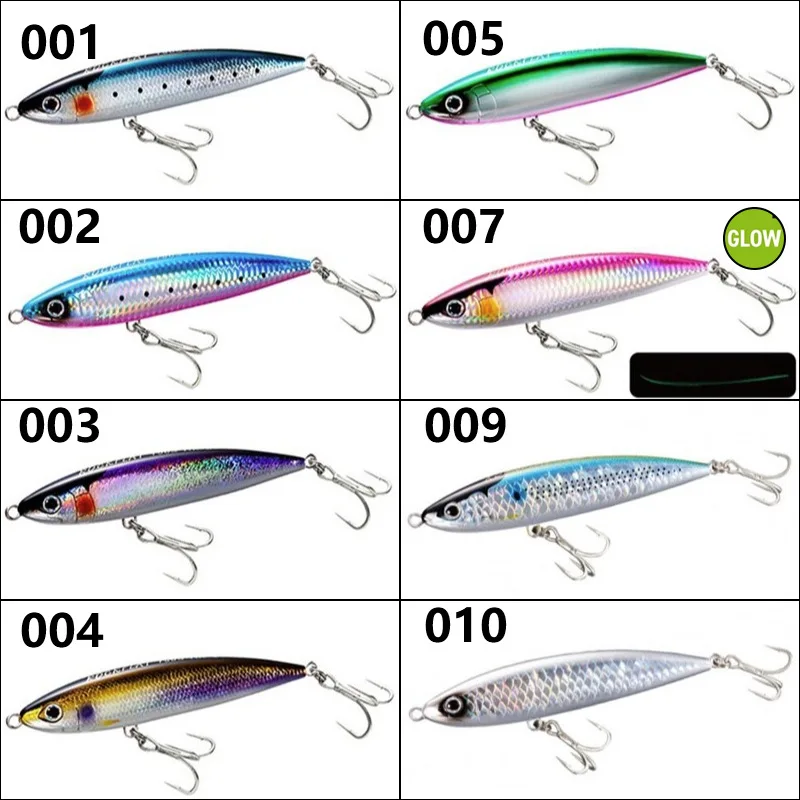 Ocean Boat Fishing Wild Scale Large Submerged Pencil Bait Stx-58 Hook Ultra Long Cast Luia Bait Submerged Pencil