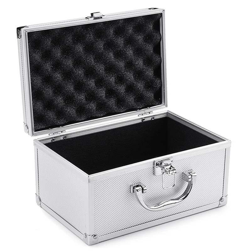 Cassetta degli attrezzi in schiuma di alluminio - Valigia portaoggetti per hardware meccanico 23X15X12,5 cm