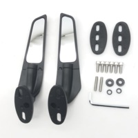 Areyourshop Wing Fin Rearview Mirrors For Honda CBR 125 250 300 500 600 650 R CBR 600 F4 motorcycle parts