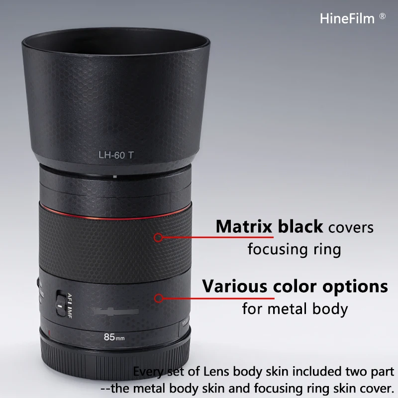 Крышка объектива Yongnuo 85F1.8R Gen 1 EF, наклейка, наклейка для Yongnuo 85 мм F1.8 R DF DSM, защитная пленка, пленка