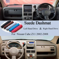 For Nissan Cube Z11 2nd 2002 2003 2004 2005 2006-2008 Suede Leather Dashmat Dash Mat Cover Dashboard Pad Carpet Car Accessory