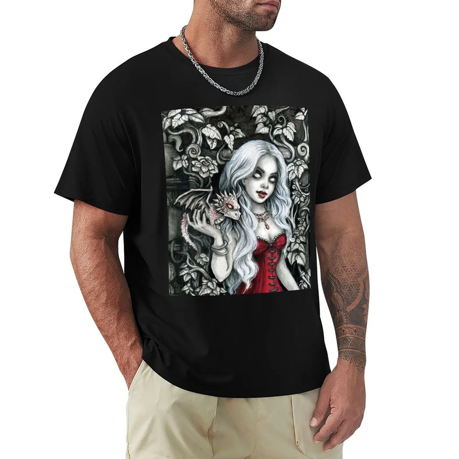

Morgana, the Dragon Sorceress T-Shirt graphic t shirt vintage aesthetic clothes Blouse designer t shirt men