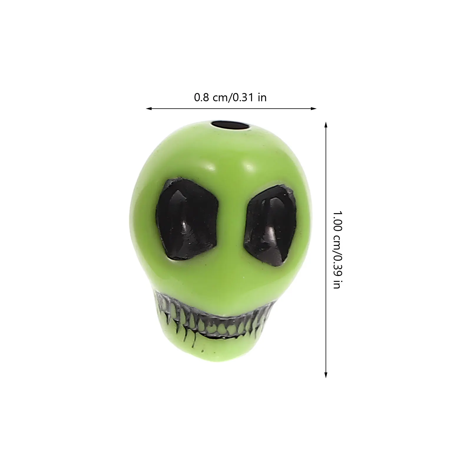 

300 Pcs Skull Jewelry Accessories Acrylic Bracelet Charms Halloween Theme Beads for Necklaces Anklets Making